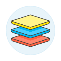 Layers Tools Illustration from UX Colors Set