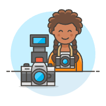 Photographers Camera 4 Illustration from UX Colors Set