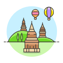 Bagan Illustration from UX Colors Set