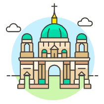 Berlin Cathedral Illustration from UX Colors Set