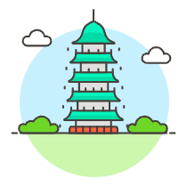 Chinese Pagoda 1 Illustration from UX Colors Set