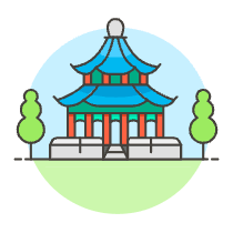 Chinese Pagoda 2 Illustration from UX Colors Set