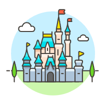 DISNEYLAND Castle Illustration from UX Colors Set