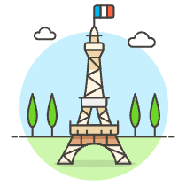 Eiffel Tower Illustration from UX Colors Set