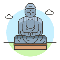 Great Buddha Illustration from UX Colors Set