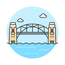 Harbor Bridge Illustration from UX Colors Set