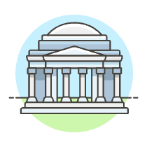 Jefferson Memorial Illustration from UX Colors Set