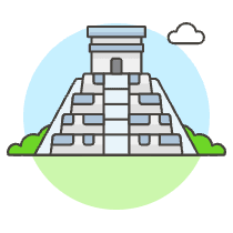 Mesoamerican Pyramid Illustration from UX Colors Set
