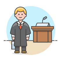 Attorney 1 Illustration from UX Colors Set