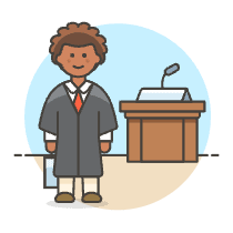 Attorney 3 Illustration from UX Colors Set