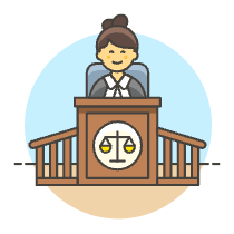 Judge 2 6 Illustration from UX Colors Set