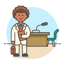 Lawyer 2 3 Illustration from UX Colors Set