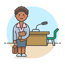 Lawyer 2 4 Illustration from UX Colors Set