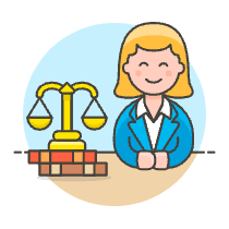 Lawyer Gavel 2 Illustration from UX Colors Set