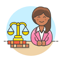Lawyer Gavel 4 Illustration from UX Colors Set