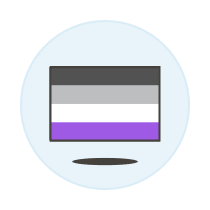 Asextual Flag 1 Illustration from UX Colors Set