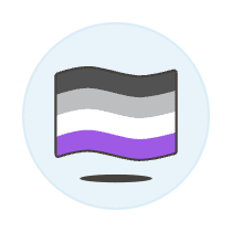 Asextual Flag 2 Illustration from UX Colors Set