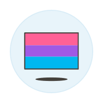 Bisexual Flag 1 Illustration from UX Colors Set