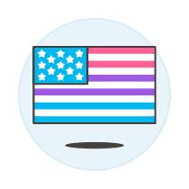 Bisexual Flag 4 Illustration from UX Colors Set