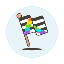 Straight Flag 3 Illustration from UX Colors Set