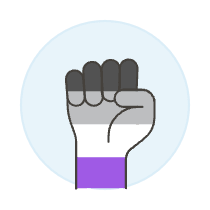Asexual Fist 1 Illustration from UX Colors Set