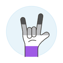 Asexual Rock Hand 1 Illustration from UX Colors Set