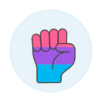 Bisexual Fist 2 Illustration from UX Colors Set