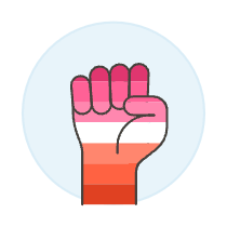 Lesbian Fist 1 Illustration from UX Colors Set
