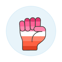 Lesbian Fist 2 Illustration from UX Colors Set