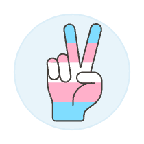 Transgender Peace Sign 2 Illustration from UX Colors Set