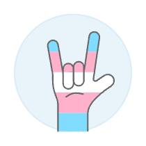 Transgender Rock Hand 1 Illustration from UX Colors Set