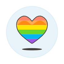 Pride Heart Illustration from UX Colors Set