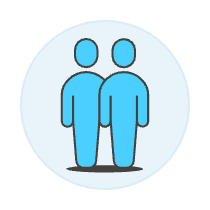 Blue Homosextual Avatar 1 Illustration from UX Colors Set