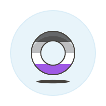 Asexual Agender Symbol Illustration from UX Colors Set