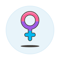 Bisexual Female Symbol Illustration from UX Colors Set