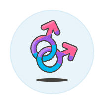 Bisexual Homosexual Symbol Illustration from UX Colors Set