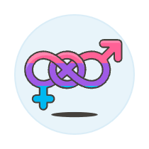 Bisexual Symbol 1 Illustration from UX Colors Set