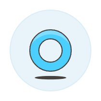 Blue Agender Symbol Illustration from UX Colors Set