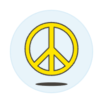 Neutral Peace Symbol Illustration from UX Colors Set