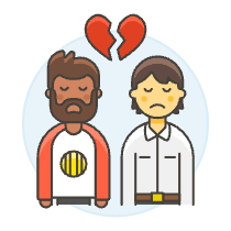 Gay Breakup 2 Illustration from UX Colors Set