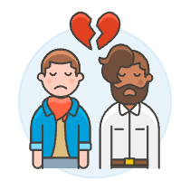 Gay Breakup 5 Illustration from UX Colors Set