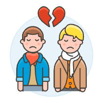 Gay Breakup 6 Illustration from UX Colors Set