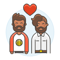 Gay Couple 4 Illustration from UX Colors Set