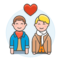 Gay Couple 6 Illustration from UX Colors Set