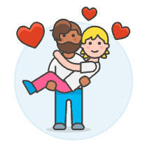Gay Couple Lifting 5 Illustration from UX Colors Set