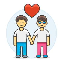 Gay Holding Hand 1 Illustration from UX Colors Set