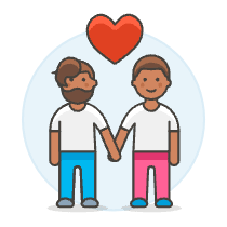 Gay Holding Hand 3 Illustration from UX Colors Set