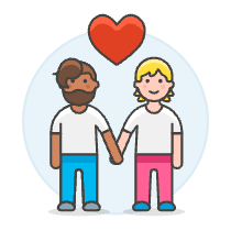 Gay Holding Hand 5 Illustration from UX Colors Set