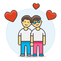 Gay In Love 1 Illustration from UX Colors Set