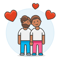 Gay In Love 3 Illustration from UX Colors Set